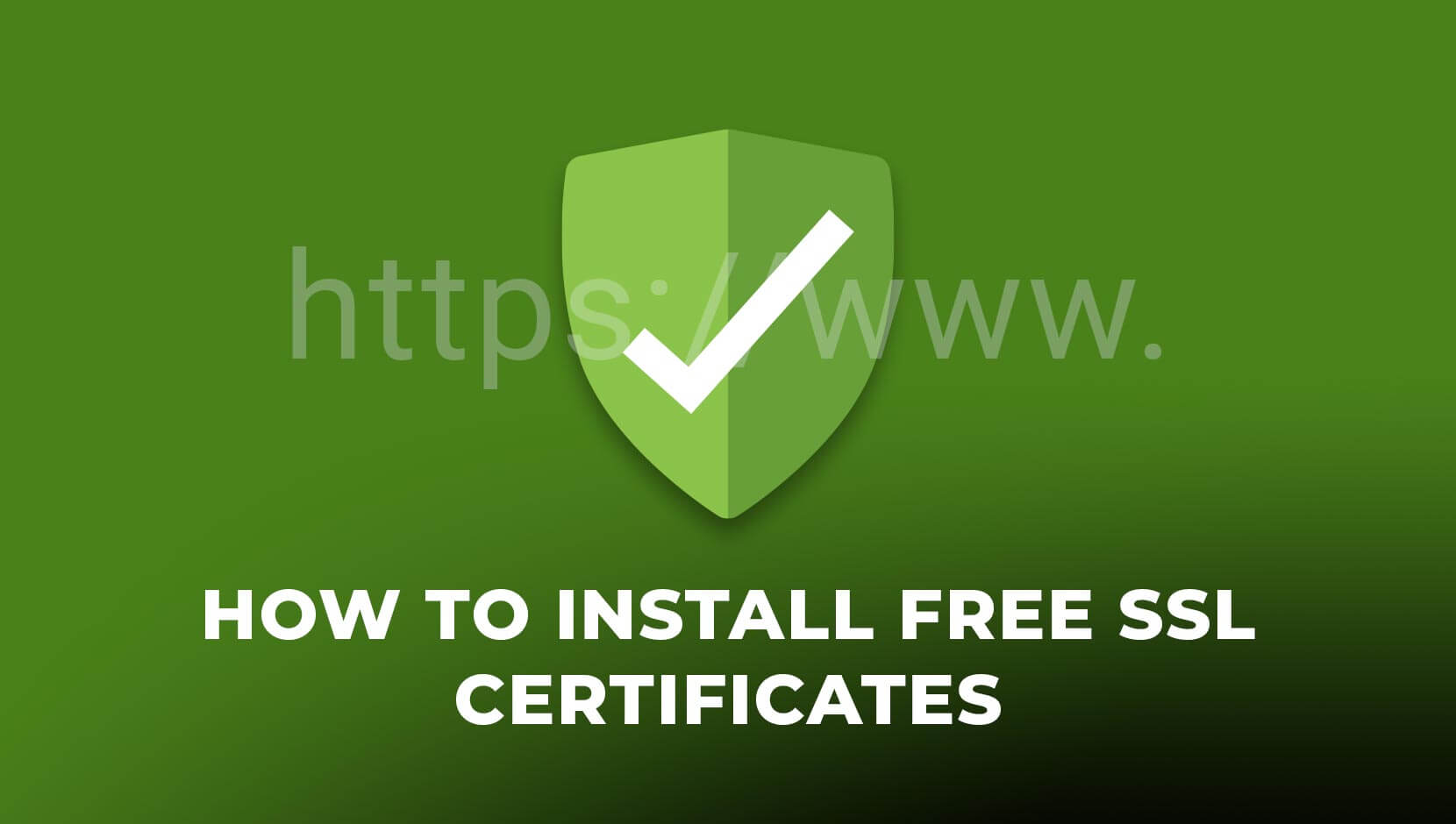 How To Install Free SSL Certificates