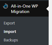 import an existing site on FLATsite 4