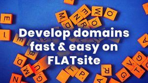 Why Domainers Develop Domains & How to Do it on FLATsite